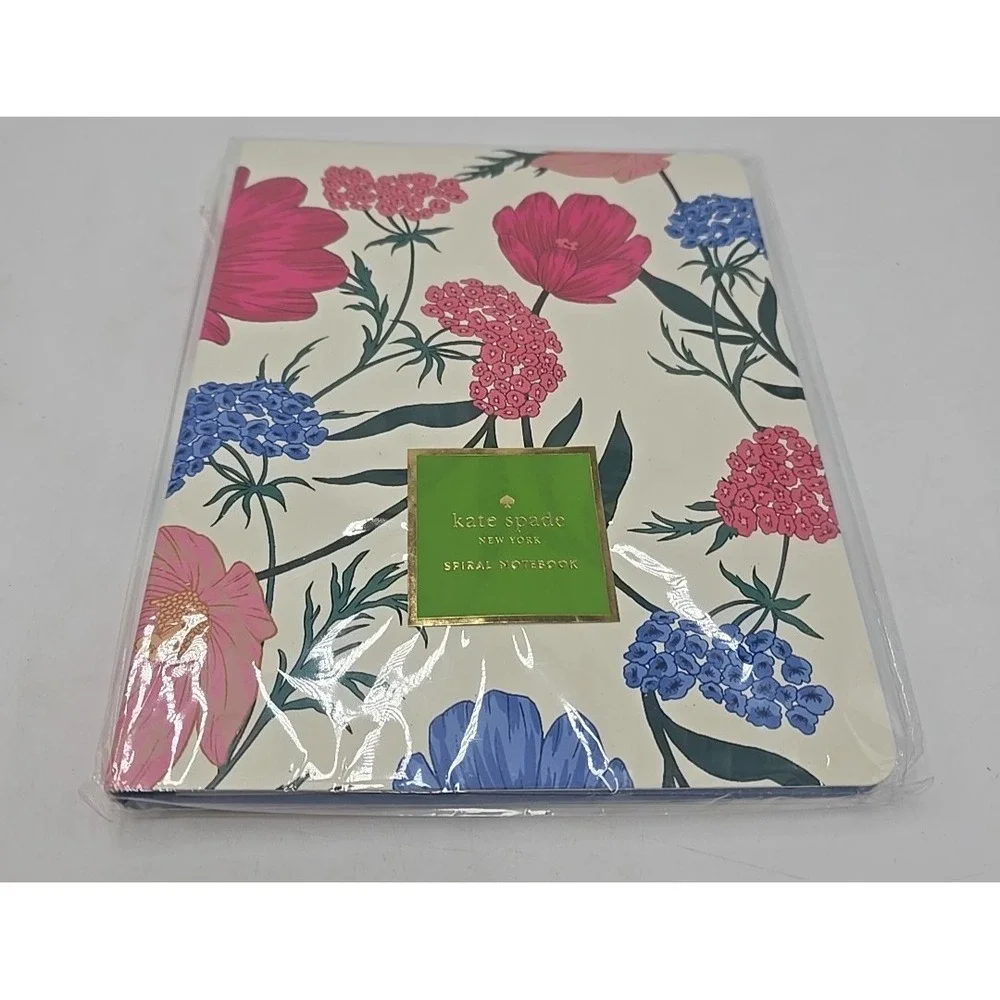 NWT Kate Spade Journal Blossom Concealed Rose Floral Spiral Notebook Hardcover